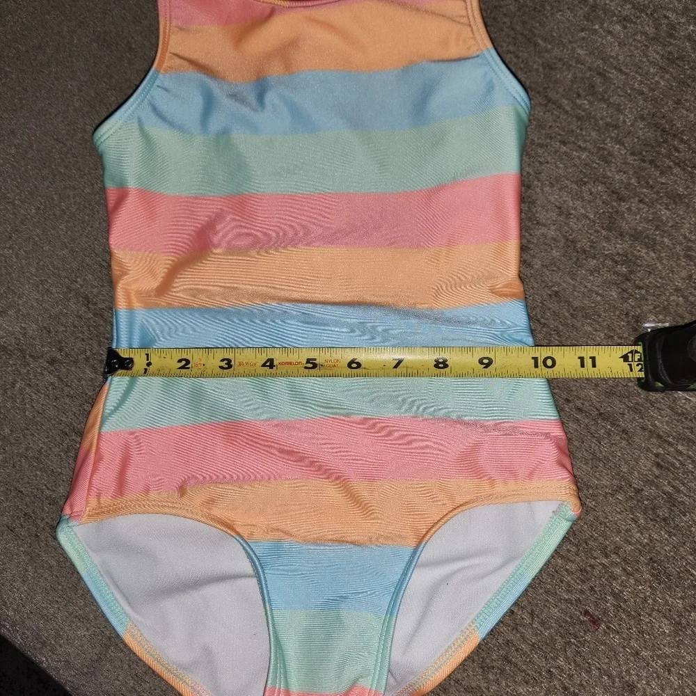 Art Class Multicolor Stiped One Piece Swimsuit
